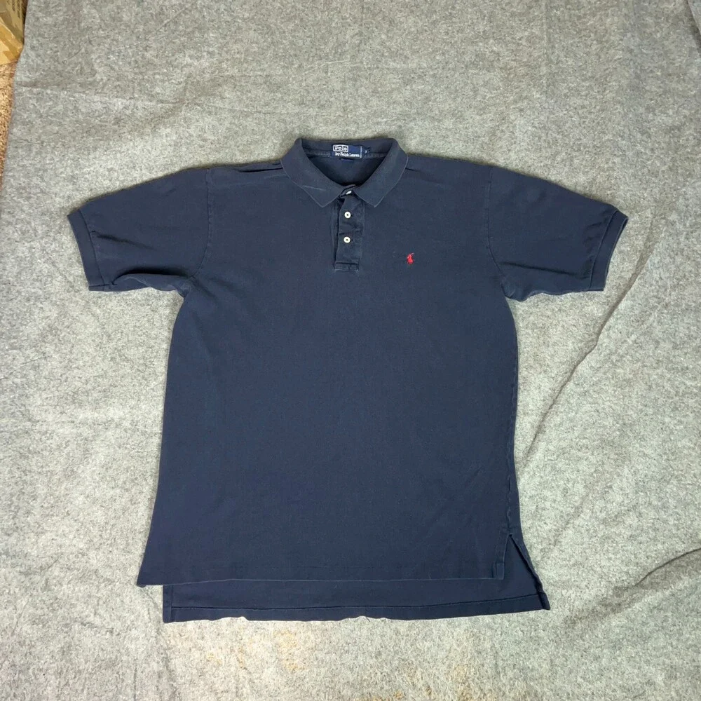 Polo Ralph Lauren Men Polo Shirt Extra Large Blue‎ Red Pony Preppy Classic Work